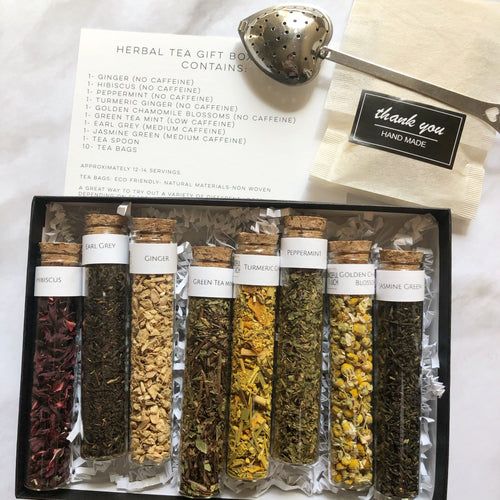 Herbal Tea Sampler, Loose Leaf Tea Sampler Gift Set 